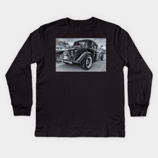 Tradional Style Hot Rod Kids Long Sleeve T-Shirt